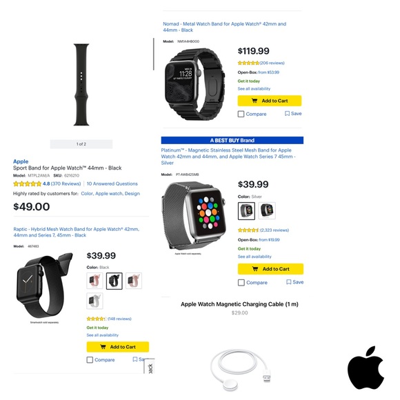 apple watch series 3 bundle gps & cellular 42mm icloud unlocked - Picture 2 of 3